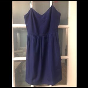 J crew blue mini dress